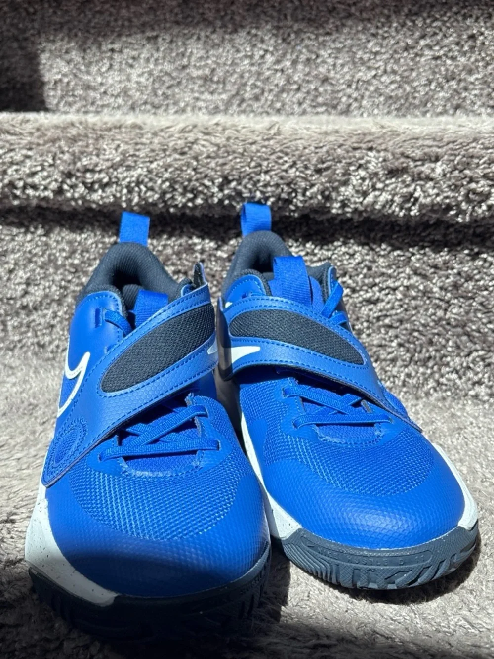 Nike Royal Blue Kids Sneakers with Black Accents